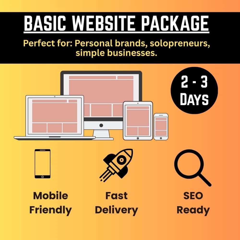 Basic Website Package – Best Web Design Consultant