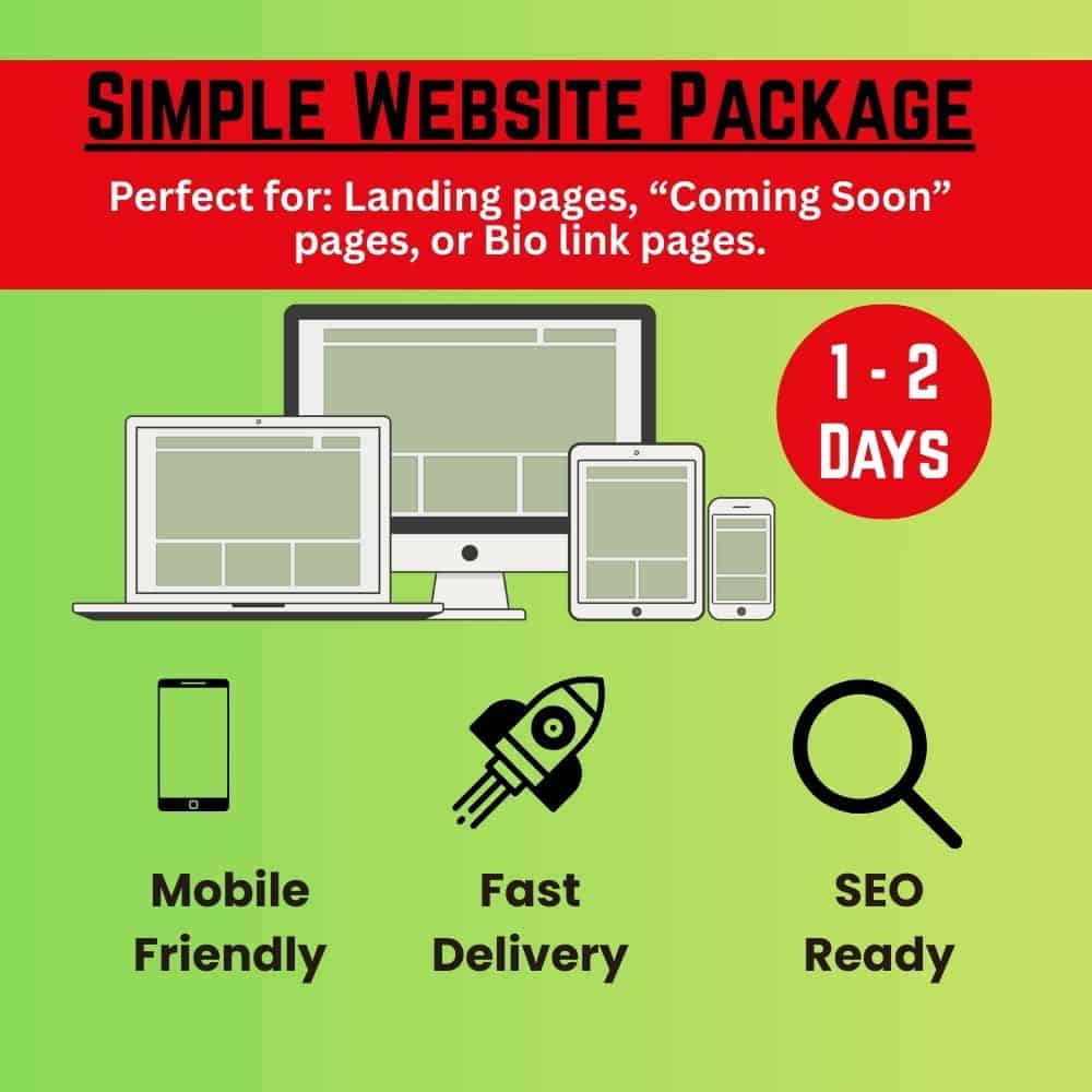 Simple Website Package – Best Web Design Consultant in Nigeria