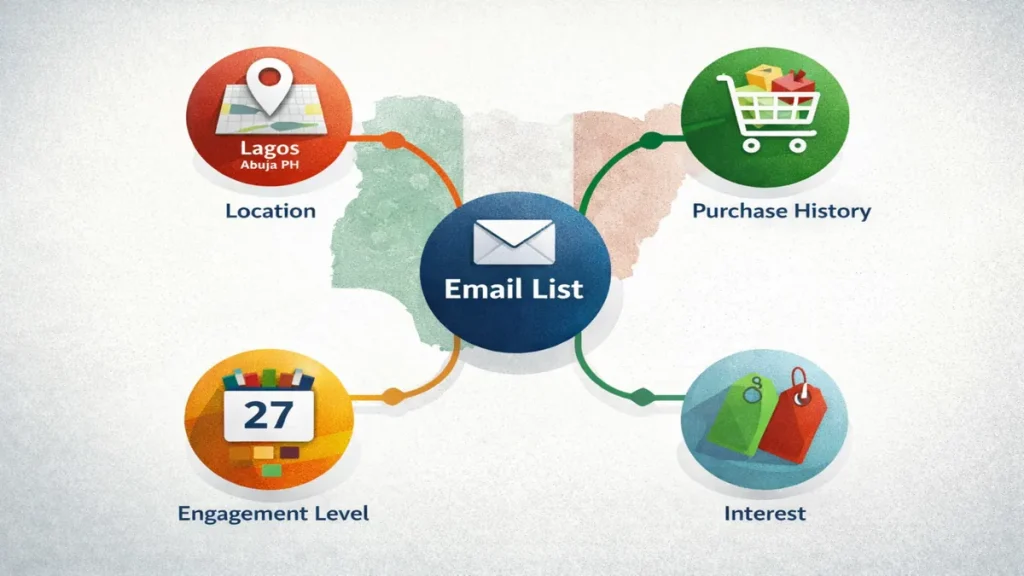 Email Marketing Best Practices Nigeria : THE DOS AND DON'Ts FOR SUCCESS 2 Visual guide to email audience segmentation for Nigerian ecommerce and service businesses